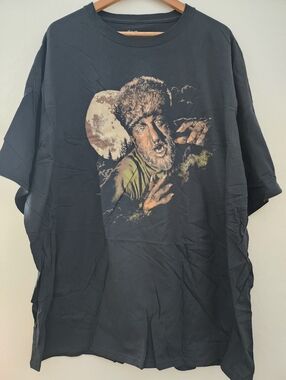 New Fright Rags Lon Chaney The Wolfman, Howl At The Moon Graphic Tee, 4XL